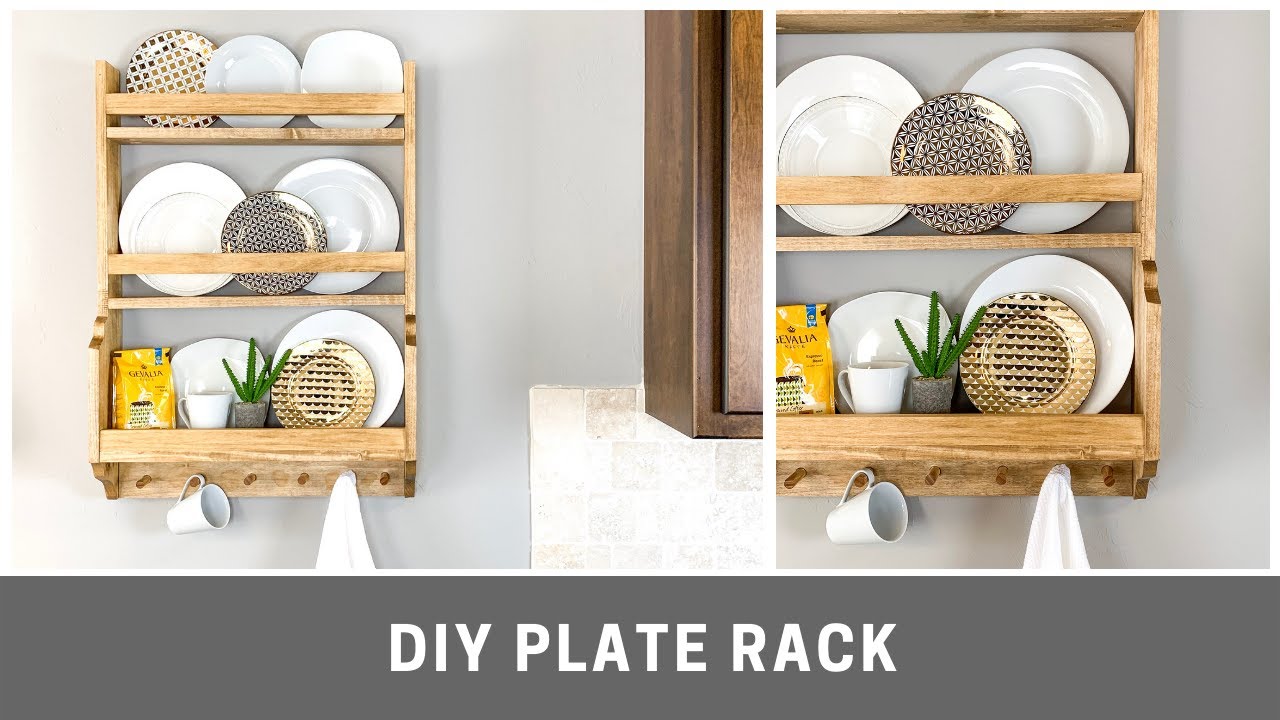 How to Make an Easy DIY Plate Rack