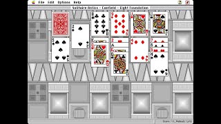 Apple Macintosh Longplay - Solitaire Antics - Canfield screenshot 1