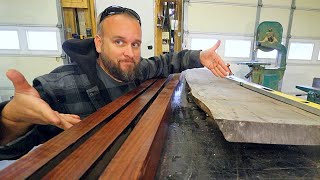 How To Straighten Warped Live Edge Sawmill Slabs