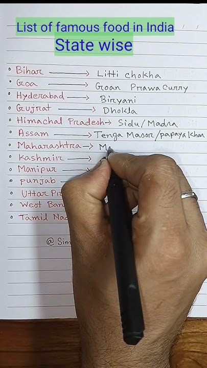 List Of Famous Food In India State Wise Short Ytshorts Education list-of-famous-food-in-india-state-wise-short-ytshorts-education