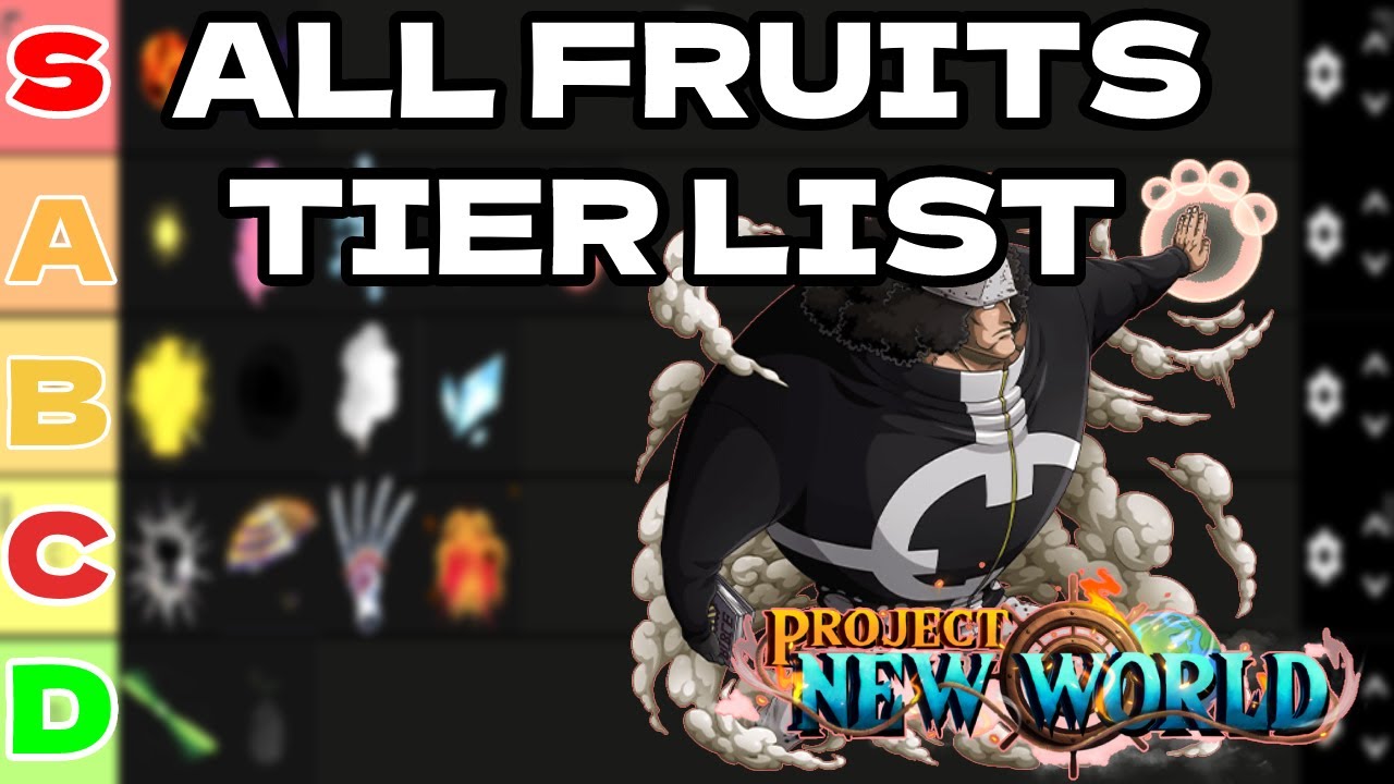 Best Project New World Fruit Tier List - Roblox - Pro Game Guides