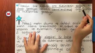 Felsefe 10.Sınıf, Felsefi Okuma Ve Yazma , 8. Hafta