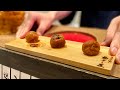 Standup eating umeboshi japanese pickled plums shop in tokyo