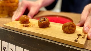 Stand-up Eating UMEBOSHI (Japanese Pickled Plums) shop in Tokyo