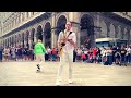 I played Bella Ciao on SAX in the street and that's what happened!!!