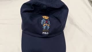 POLO RALPH LAUREN Mens Polo Bear Twill Baseball Cap Navy