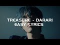 Treasure  darari easy lyrics