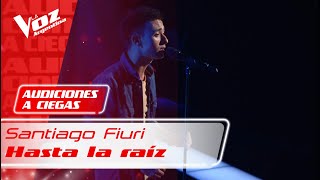 Miniatura de vídeo de "Santiago Fiuri – “Hasta la raíz” – Audiciones a Ciegas – La Voz Argentina 2021"