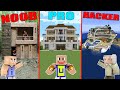 MINECRAFT: NOOB VS PRO VS HACKER - VILLA YOUTUBER