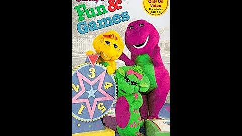 Barney's Fun & Games 1996 VHS
