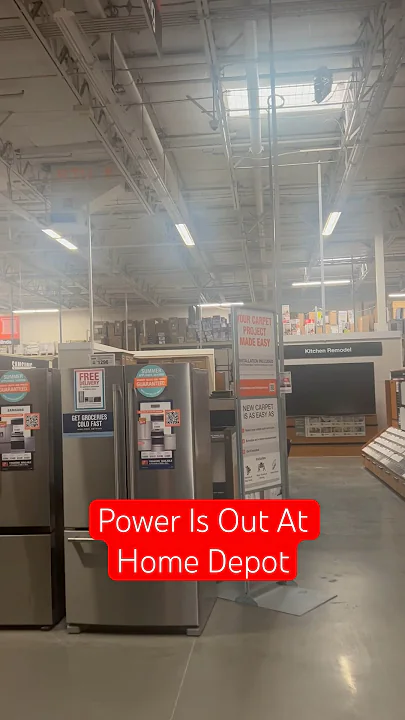 Power Is Out At Home Depot! #Shorts