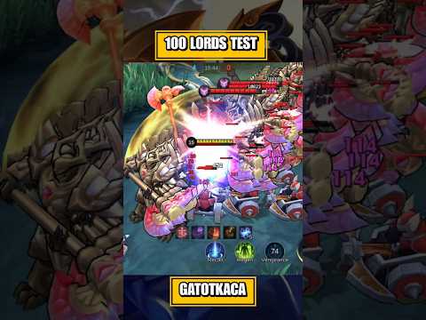 GATOTKACA VS 100 LORDS TEST ~ MLBB #shorts #gatotkaca @AFKAGAIN