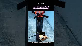 More Heat, Less Fuel?! 🤯 Rocket Stove Physics 🔥 #viral #shorts