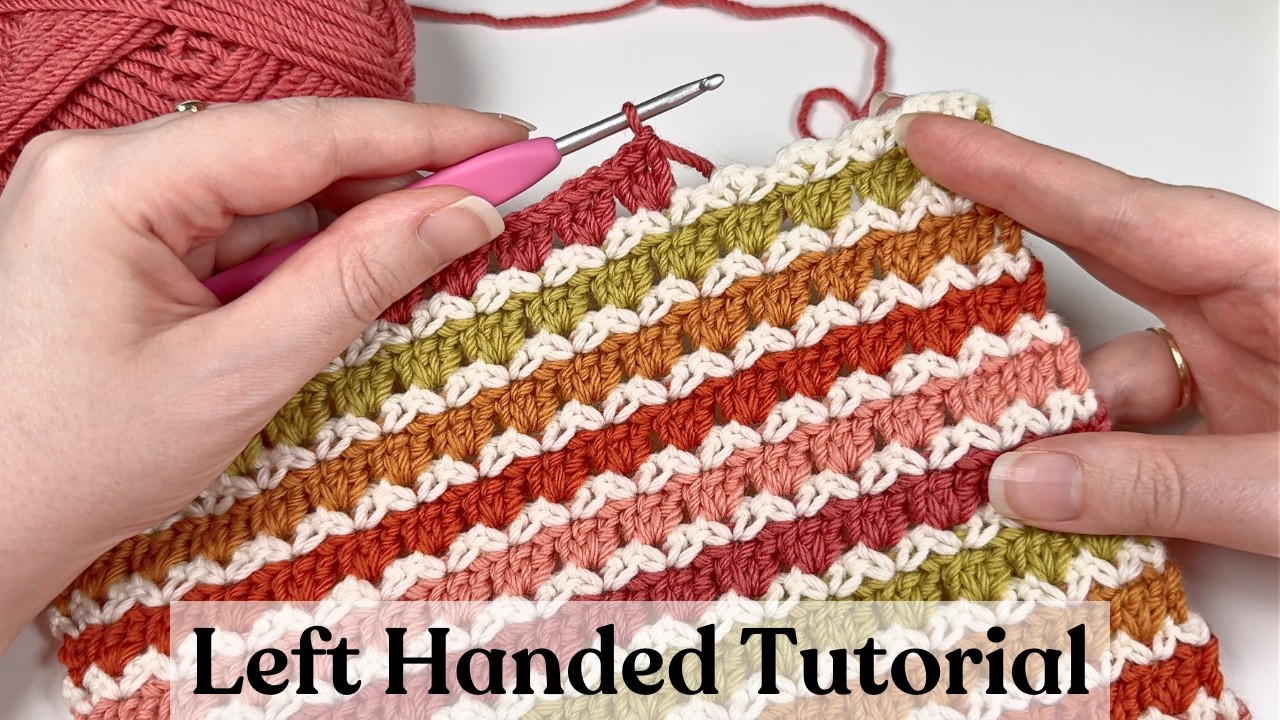 LEFT HANDED Primrose Stitch Crochet Tutorial