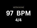 Metronome 97 BPM 4 4 