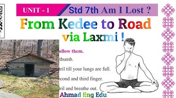 Std 7 | Unit 1 | Am I Lost in Hindi | Sem 2 | From Kedee to Road via Laxmi | Activity 6 | English SL