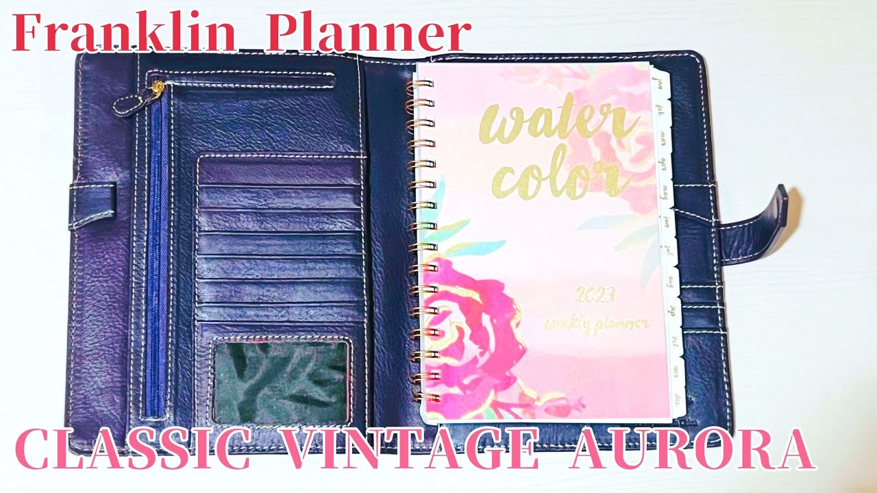 Franklin Planner CLASSIC VINTAGE AURORA 手帳 purple フランクリンプランナー クラシックサイズ パープル YouTube