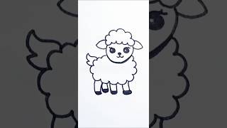 Realistic Sheep Drawing ✏️ | Pencil Sketch Art in 30 Seconds! #drawing #art