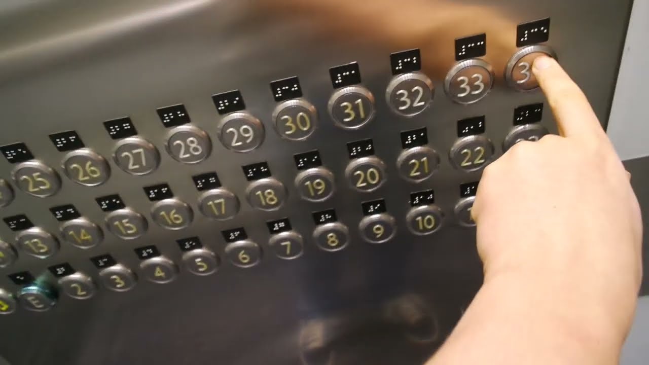 Kone traction elevators/lifts in Scandic Hotel Victoria Tower, Kista, Stockholm, Sweden