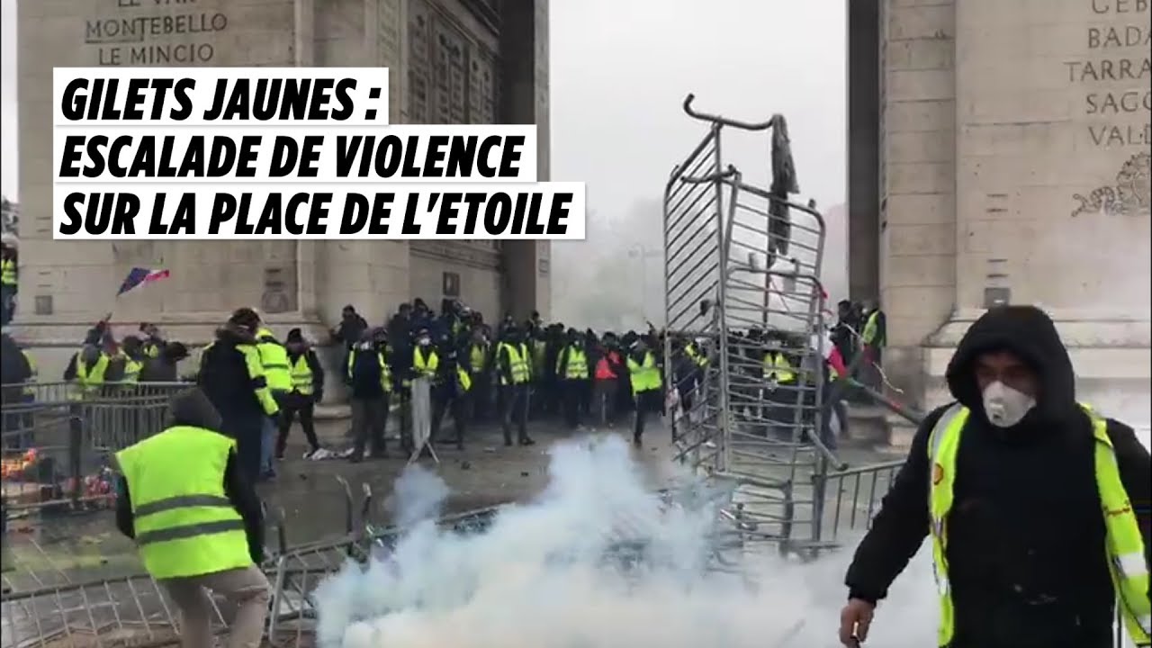 Gilets Jaunes Escalade De Violence Sur La Place De Letoile