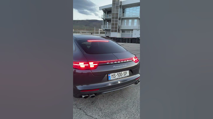 Porsche Panamera Turbo Spoiler Retrofit