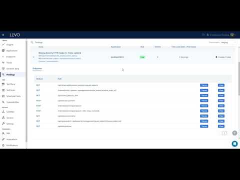 API Governance with Levo.ai Passive Security Testing