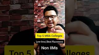 Top 5 MBA Colleges in India | Best Placement MBA Colleges | #shorts #ashortaday