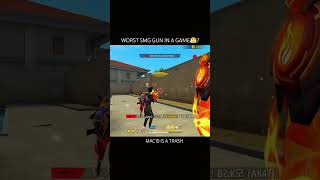 the worst Smg Gun in freefire ,l! MAC10 🗑️ #msdmehra#shortsfeed #freefire