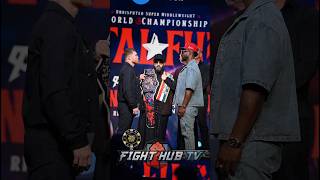 Canelo Stares Down Scull During First Face Off In Ny