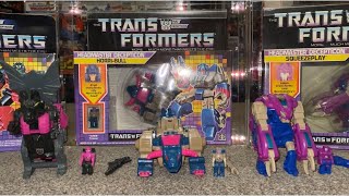 Transformers generation one complete decepticon headmaster juniors collection. G1 vintage box afa