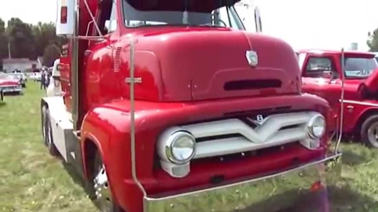 1955 Ford C-500 Custom Cab Big Rig - YouTube