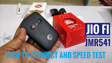 Reliance Jio Fi 3 JMR 541 : Unboxing, How To Connect, Speed Test Wifi Router & Personal Hotspot