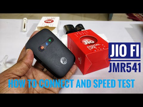 Reliance Jio Fi 3 JMR 541 : Unboxing, How To Connect, Speed Test Wifi Router & Personal Hotspot