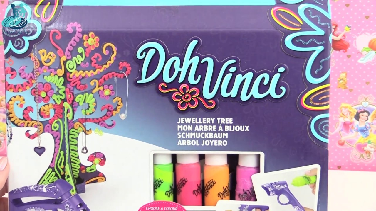 Play Doh Jewelry Tree Tester How to use Hasbro's DohVinci Art YouTube