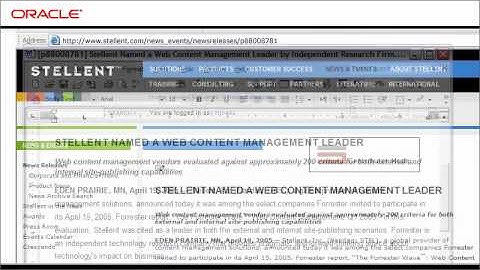 Oracle Web Content Management 2-Minute Explainer Video