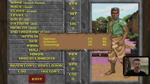 Daggerfall Unity - Pure Mage build Magic Only 1