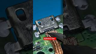 Satisfying Micro-Soldering: Flex Cable Charging Port Repair! ⚡ #shorts