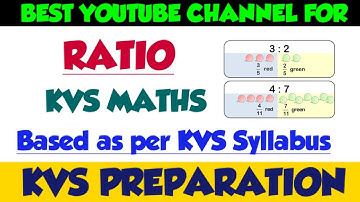 RATIO| KVS MATHS| KVS PREPARATION| THE ZORAWAR CLASSES