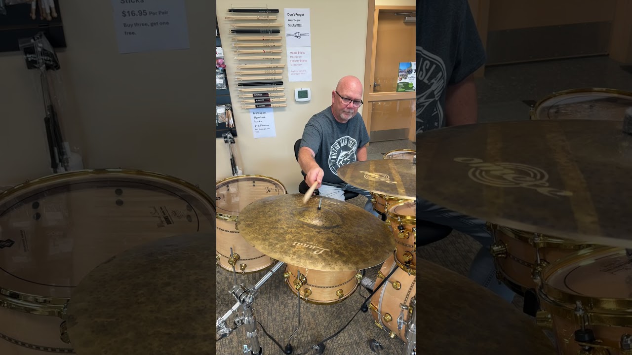 👀 Omete Lunar Series 21" Ride Cymbal Sound Byte! Available at rldrums.com 🤘 🥁 