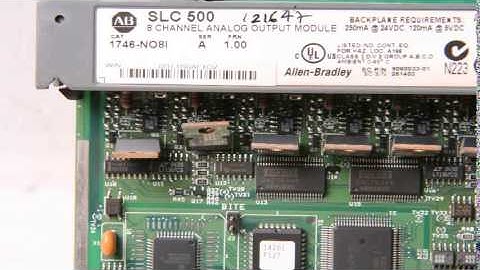 Allen Bradley - SLC 500 1746-NO8I 8 CHANNEL ANALOG OUTPUT MODULE Repaired at Synchronics