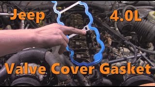 Jeep  Valve Cover Gasket Replacement - YouTube
