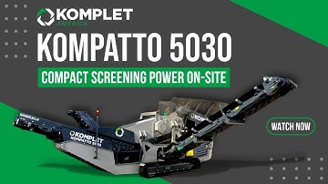 Komplet Kompatto 5030 Vibrating Screener | Compact Screening Power On-Site