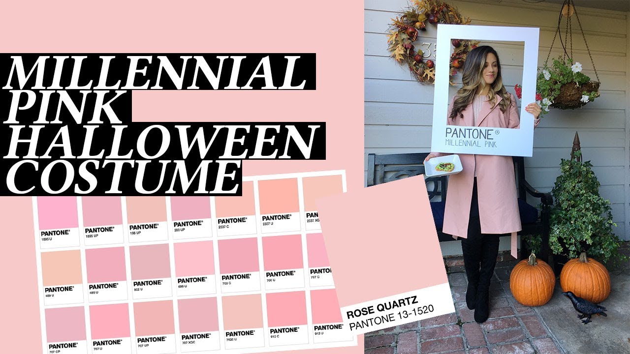 DIY Millennial Pink Halloween Costume YouTube