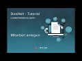 DosiNet Tutorial: Mitarbeit anlegen