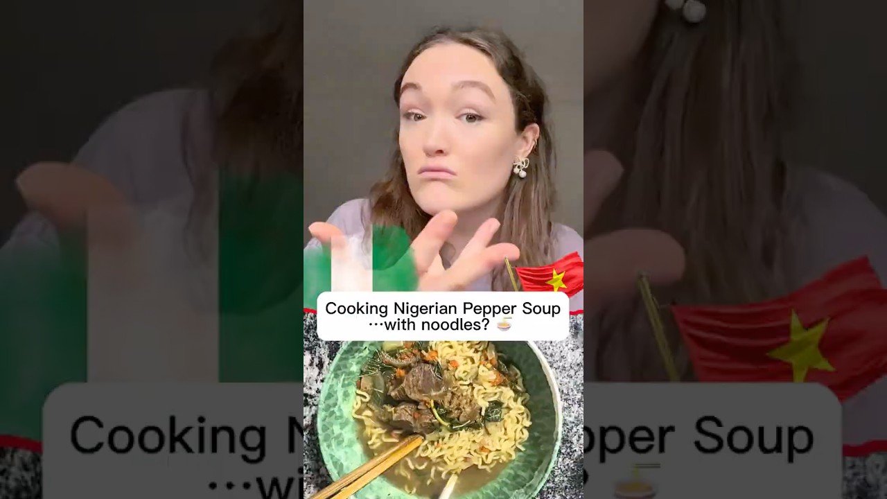 I Turned Nigerian Pepper Soup Into Noodles 🍜🇳🇬 (Fusion Experiment)