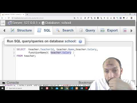 50 Modern Databases Cairo Univ  Procedure Language   Create Function with Arguments Parameters and u