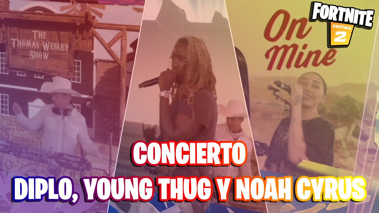 Fortnite: concierto de Diplo (Thomas Wesley), Young Thug y Noah Cyrus en Fiesta Magistral