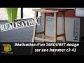 Ralisation dun tabouret design en chne   le travail du bois sur une hammer c3 41