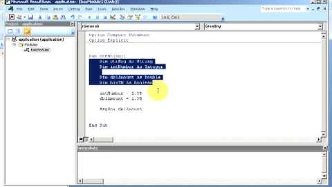 Declaring VBA Variables