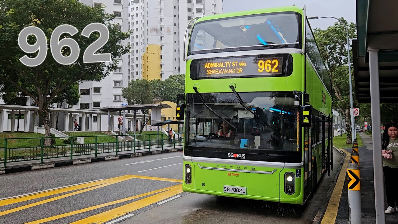 SG7002L - SMRT Bus Service 962 [Yutong E12DD] - YouTube